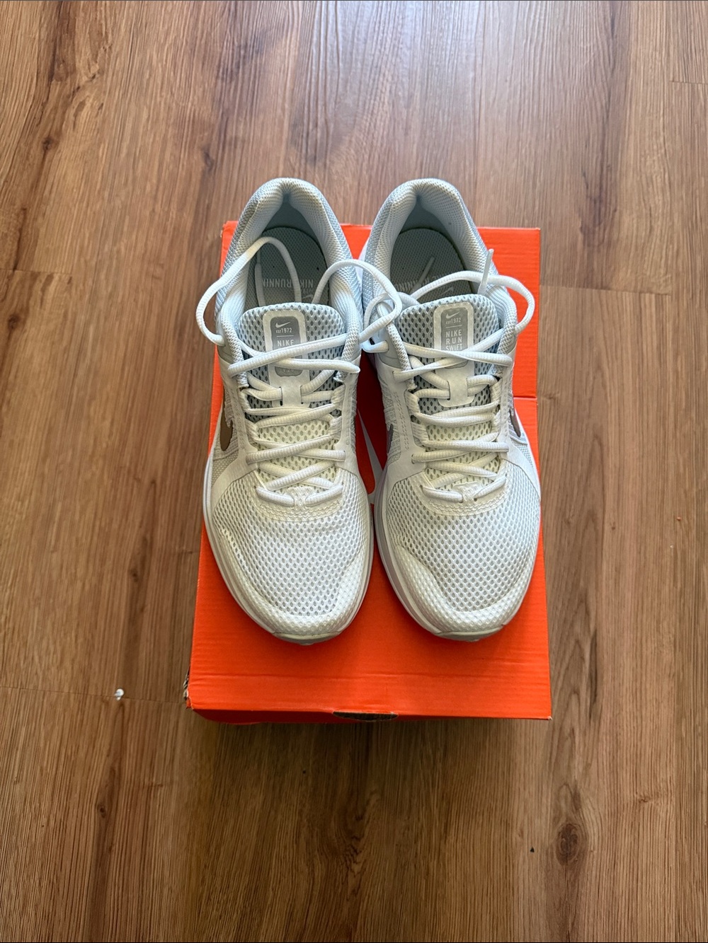 White Mesh Women’s Running Sneakers